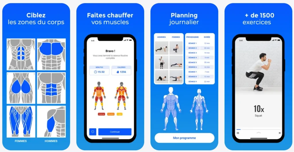 Reprenez facilement le sport à la maison avec l'application FizzUp et atteignez vos objectifs avec des séances personnalisées et accessibles