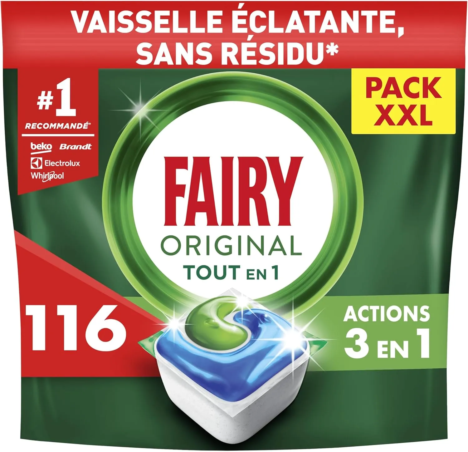 Produit lave vaisselle pas cher fairy pour optimiser l'efficacité du lavage et moins consommer
