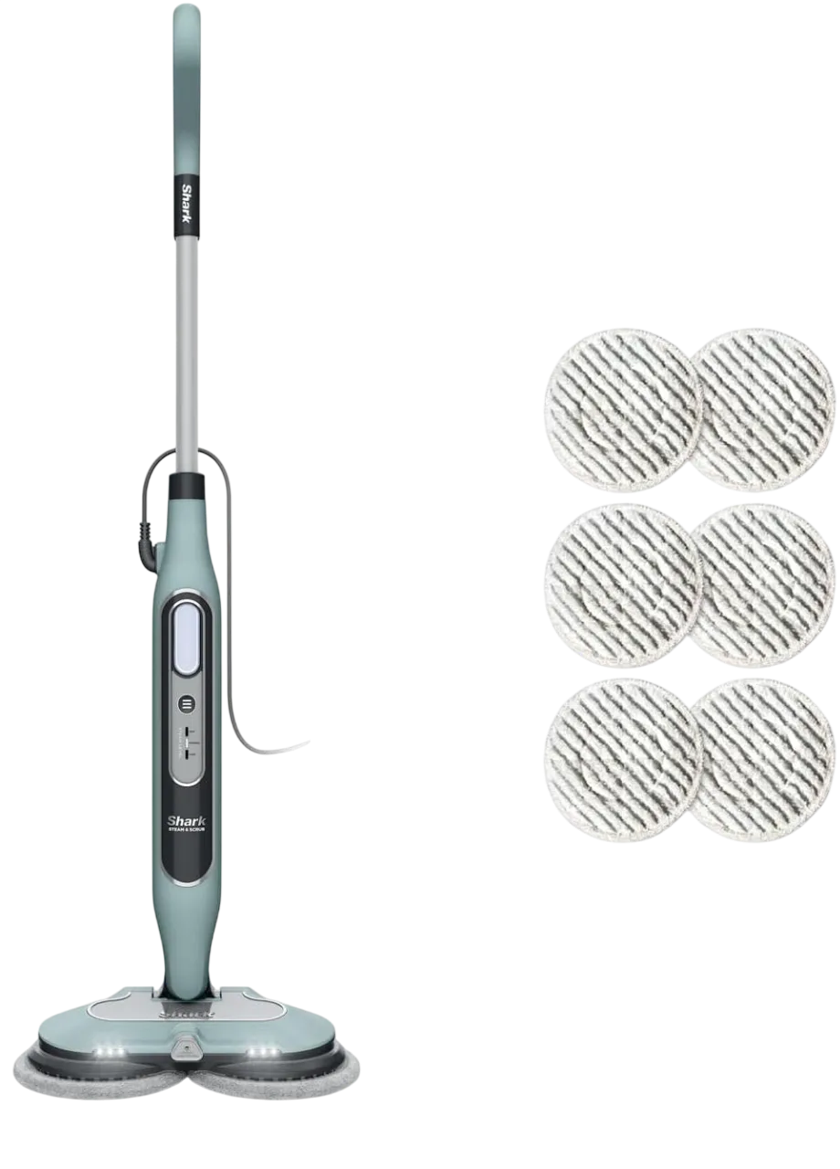 Balai vapeur Shark avec tête de nettoyage et manche vertical pour le lavage facile et rapide des sols au quotidien